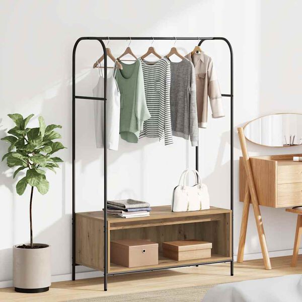 vidaXL Suport pentru Hârtie Stejar închis 100 x 44 x 160 cm