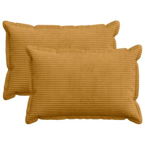 vidaXL Husă pentru pernă 2 buc. HOUTEN Galben 30 x 50 cm cord