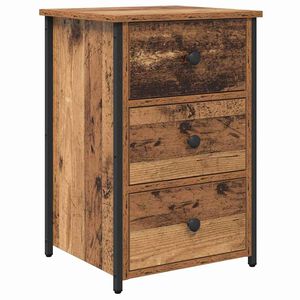 vidaXL Dulap de noapte Maro 40 x 36 x 60 cm Lemn recuperat masiv