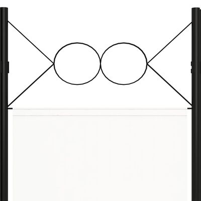 vidaXL Paravan de cameră cu 3 panouri, alb, 120 x 180 cm