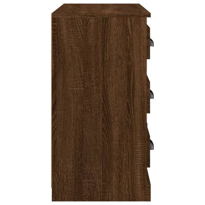 vidaXL Servantă, stejar maro, 70x35,5x67,5 cm, lemn prelucrat