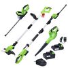 vidaXL Set unelte electrice fără fir, 4 piese cu &icirc;ncărcătoare&baterii