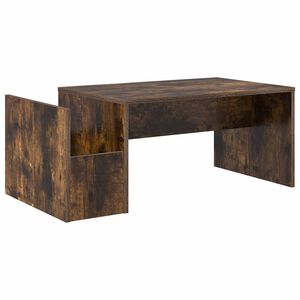vidaXL Masă de cafea Stejar fumuriu 90 x 45 x 35 cm Lemn prelucrat