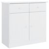 vidaXL Dulap ALTA, alb, 77x35x73 cm, lemn masiv de pin