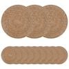 vidaXL Plăci de iarbă de mare 12 pcs natural &Oslash; 30 cm