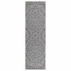 vidaXL Covor de exterior, model albastru, 80x250 cm, țesătură plată