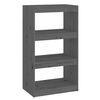 vidaXL Bibliotecă/Separator cameră gri 60x30x103,5 cm, lemn masiv pin