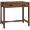 vidaXL Birou cu Sertare natural Lemn solid de tec 80 x 50 x 75 cm