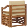 vidaXL Set de canapele de exterior cu pernă natural 67 x 63 x 73 cm