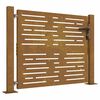 vidaXL Poartă de grădină 100x100 cm, oțel Corten, design pătrat