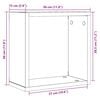 vidaXL Rafturi de perete cub 4 buc. stejar negru, 30x15x30 cm lemn