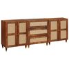 vidaXL Set de bufet 3 buc. 180 x 33 x 75 cm Lemn de mango solid Maro
