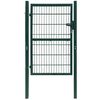 vidaXL Poartă de gard 2D (simplă) verde 100x120 cm