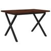 vidaXL Masa de dining cu margine vie 120 x 70 x 75 cm