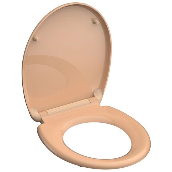 SCH&Uuml;TTE Scaun de toaletă cu &icirc;nchidere silențioasă BEIGE, duroplast