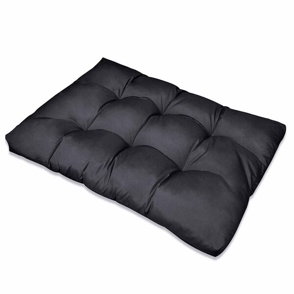 vidaXL Perna pentru canapea pe palet 13 pcs Negru 120 x 80 x 10 cm