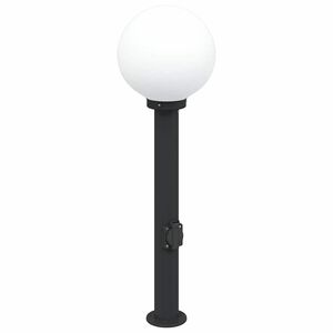 vidaXL St&acirc;lp luminos cu priză 80 cm negru IP44