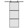 vidaXL Ușă glisantă cu set de feronerie sticlă temperată și aluminiu