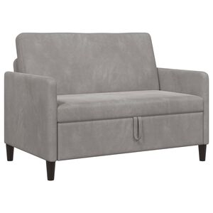 vidaXL Sofa cu Spațiu de Depozitare Gri deschis 122 x 78 x 87 cm
