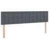 vidaXL Pat cu storage cu saltea cu headboard Gri &icirc;nchis 90 x 200 cm