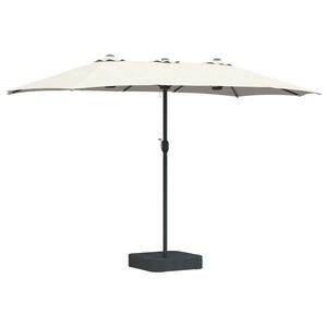 vidaXL Parasol de Grădină Nisip și Antracit 385 x 209 x 244 cm