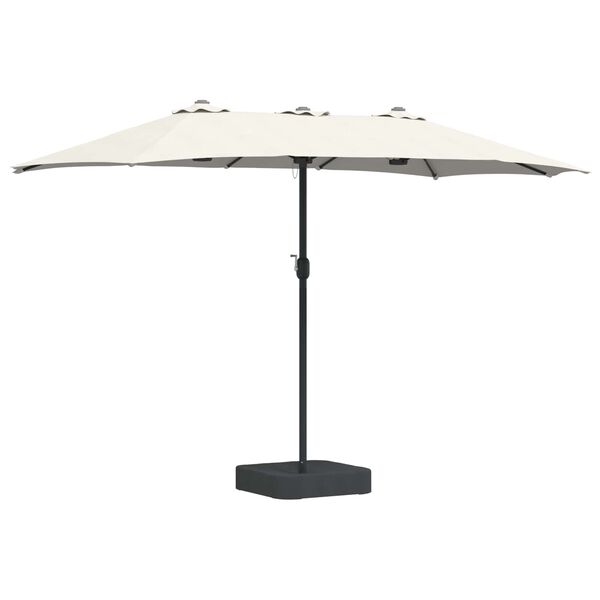 vidaXL Parasol de Grădină Nisip și Antracit 385 x 209 x 244 cm