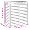 vidaXL Coș de gunoi de exterior maro deschis 78x41x86 cm polipropilenă