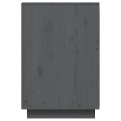 vidaXL Birou, gri, 140x50x75 cm, lemn masiv de pin