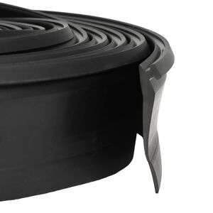 vidaXL Etanșare pentru Ușa Garajului Negru 52 x 2 mm 5,5 m PVC