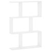 vidaXL Raft de perete Alb 72 x 17 x 105 cm Lemn prelucrat