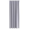 vidaXL Perdele Opaque cu Inel 2 pcs Gri Metalic 245 x 140 cm Poliester