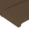 vidaXL Tăblie de pat cu aripioare maro &icirc;nchis 83x16x78/88 cm textil