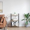 vidaXL Raft pentru cărți Stejar Sonoma 56 x 34 x 96 cm Lemn compozit