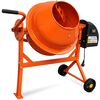 Betonieră electrică, 63 L, 220 W, portocaliu, oțel