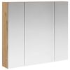 vidaXL Dulap cu oglindă pentru baie Stejar artizanal 80 x 14.5 x 70 cm