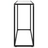 vidaXL Masă consolă, alb, 100x35x75 cm, sticlă securizată