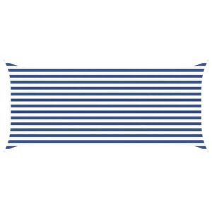 vidaXL P&acirc;nză de umbră Albastru și Alb 4,5 x 2 m 100% poliester Oxford