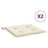 vidaXL Perne scaune grădină 2 buc. crem 40x40x3 cm țesătură Oxford