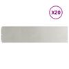 vidaXL Borduri de gazon 20 buc 25x103 cm Oțel inoxidabil