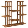 vidaXL Suport pentru plante natural 123 x 25 x 114,5 cm