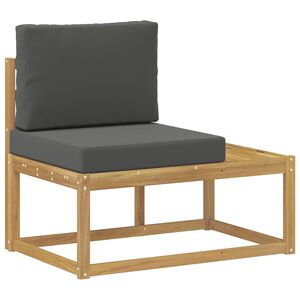 vidaXL Canapea de exterior Alb 91 x 63 x 73 cm Lemn Solid de Acacia