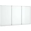 vidaXL Tablă magnetică pliabilă, alb, 150x100x1,7 cm, aluminiu