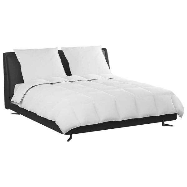 vidaXL Duvet de iarnă cu pernă 3 pcs Alb Pene de rață