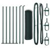 vidaXL St&acirc;lp de gard. Verde 10 x 0,4 m (plasă de 25 mm) Oțel și PVC