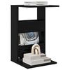 vidaXL Masă laterală Stejar Negru 40 x 35 x 60,5 cm Lemn compozit