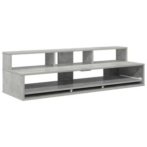 vidaXL Birou de studio Gri Beton 152 x 42,5 x 36 cm Lemn prelucrat
