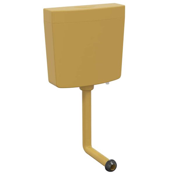 vidaXL Rezervor de toaletă cu admisie de apă pe fund, 3/6 L, curry