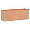 vidaXL Strat &icirc;nălțat de grădină Maro 150 x 50 x 54 cm WPC și Aluminiu