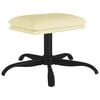 vidaXL Taburet, crem, 60x60x36 cm, piele ecologică