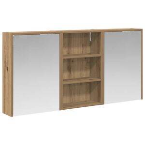 vidaXL Set dulap baie 3 buc. 126 x 16 x 62.5 cm Lemn prelucrat